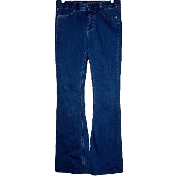 Stella McCartney 70s Flared Jeans Medium Wash Denim Western Cotton Blue 27 - Picture 2 of 7